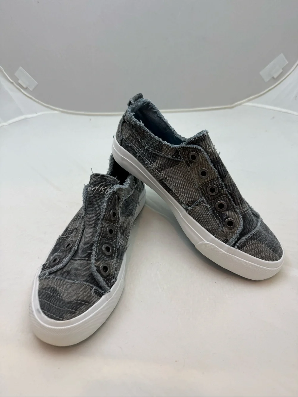 Blowfish Gray Slip-On Sneakers with White Sole